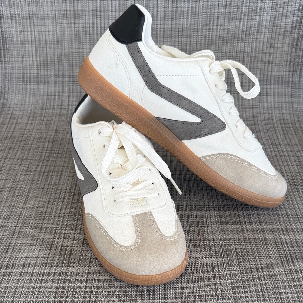 Dolce Vita White and Gray Women's Sneakers